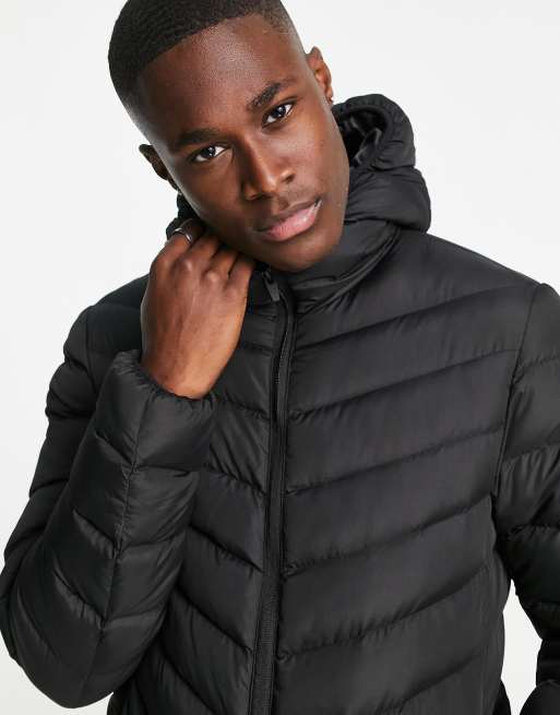 Brave soul cheap black puffer jacket