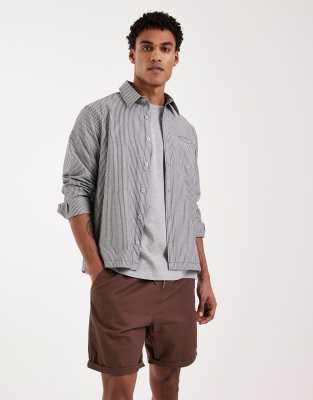 Brave Soul Brave Soul pull on chino shorts in dark brown