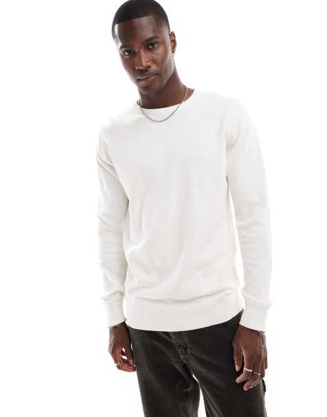 Brave Soul – Pullover in Vintage-Weiß mit Rundhalsausschnitt - view 1
