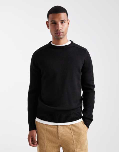 Brave Soul – Pullover mit Rundhalsausschnitt in Schwarz - view 1