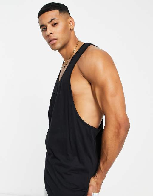 Brave Soul racer back vest in black