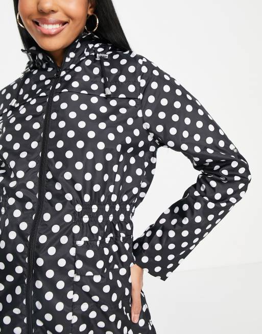 Polka dot shop rain mac