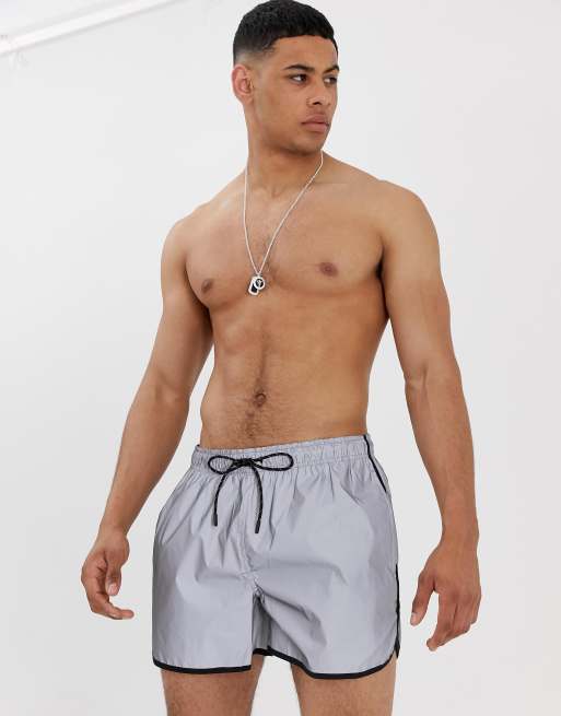 Reflective best sale swim trunks