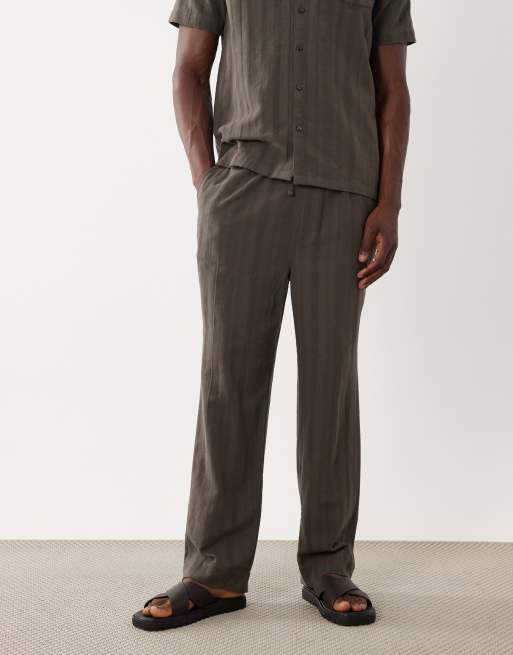 Brave Soul regular fit relaxed pants in mushroom, 3 of 5