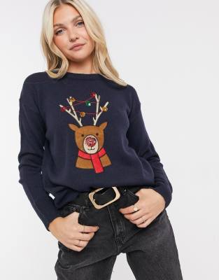 brave soul reindeer christmas jumper