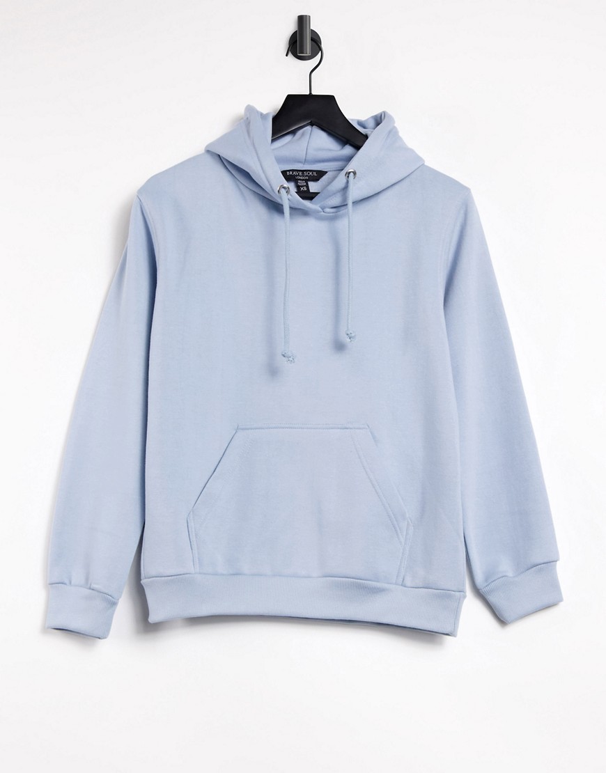 Brave Soul relaxed fit clara hoodie in blue-Blues