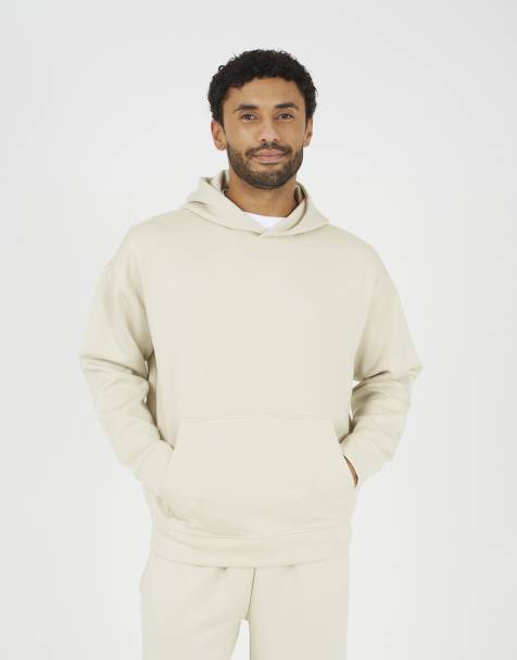 Brave Soul Relaxed fit overhead hoodie in beige - view 1