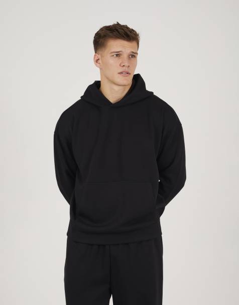 Brave Soul Relaxed fit overhead hoodie in black - view 1
