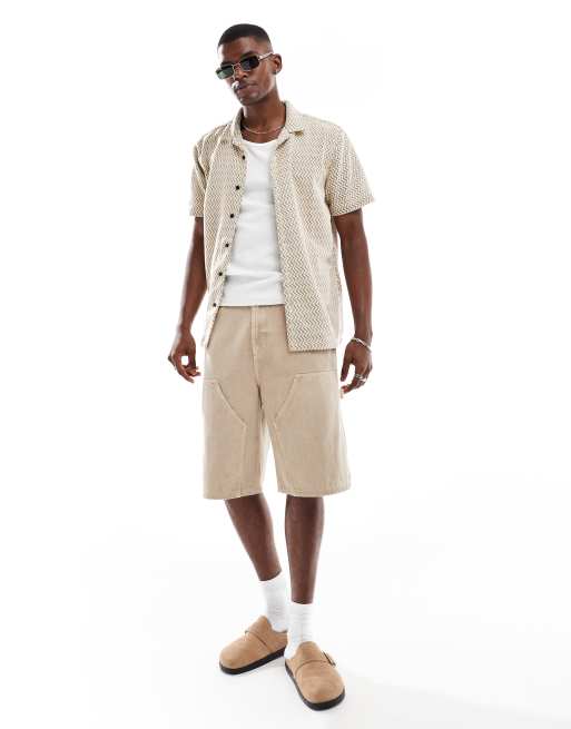 Brave Soul Revere collar short sleeve shirt in black, 2 of 4