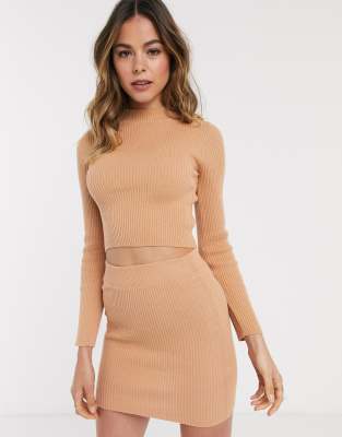 asos sweater skirt set