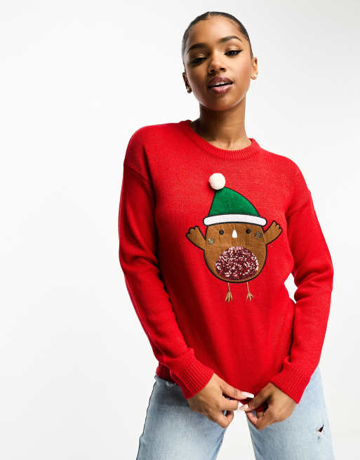 Christmas jumper clearance red