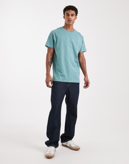 Brave Soul – Rökgrön t-shirt i oversize med rund halsringning, 2 av 5