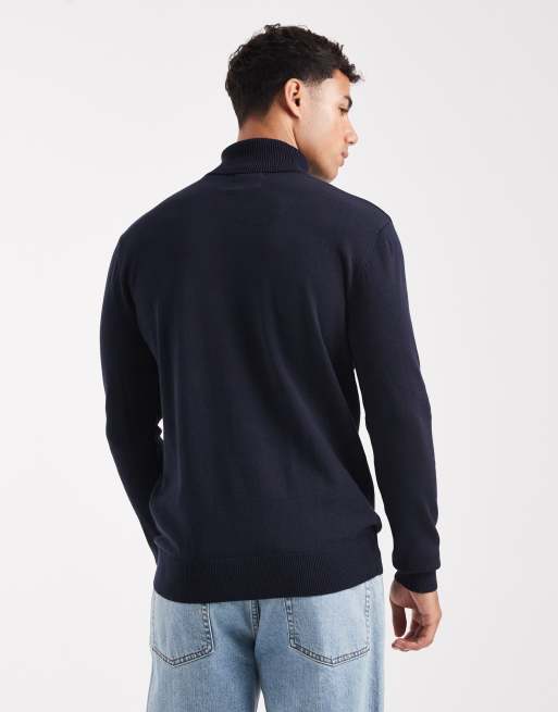 Brave Soul – Rollkragenpullover in Marineblau, 3 von 5