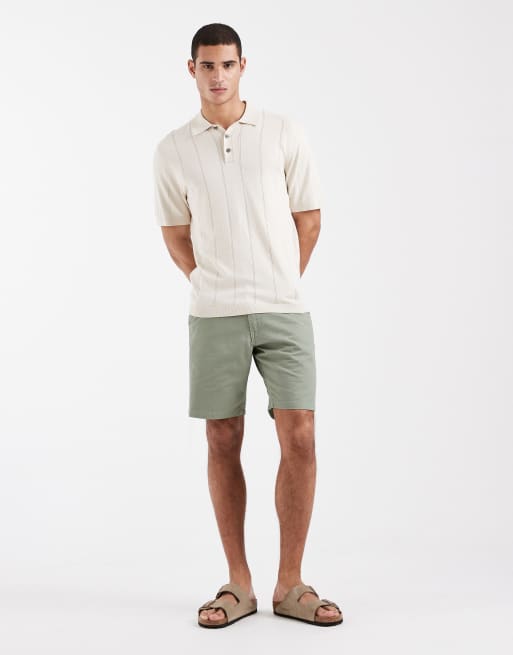 Brave Soul - Salviegrønne chinoshorts, 2 af 5