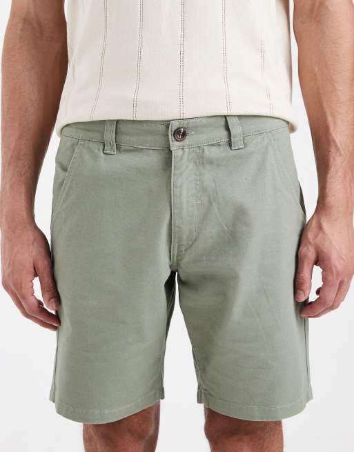 Brave Soul - Salviegrønne chinoshorts, 4 af 5