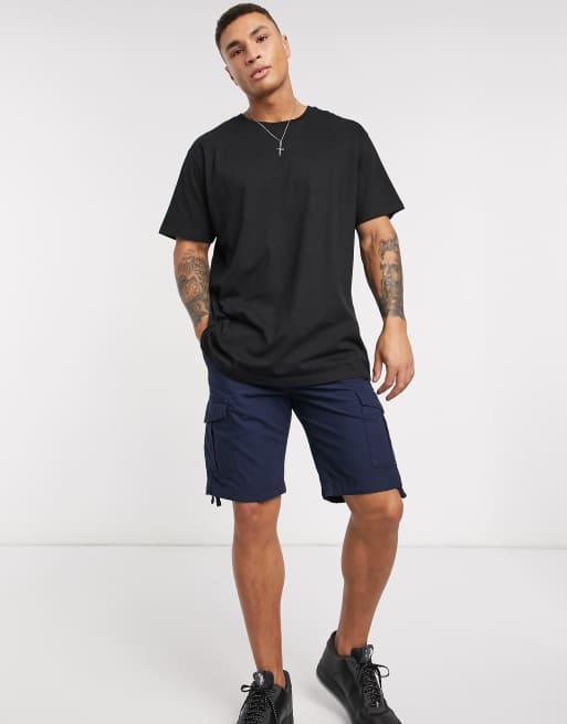 Brave Soul – Schwarzes Oversize-T-Shirt