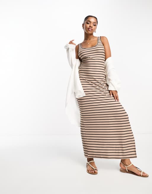 H&m striped hot sale maxi dress