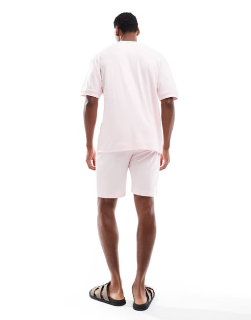 Brave Soul – Set aus Oversize-T-Shirt und Shorts in Rosa, 4 von 4