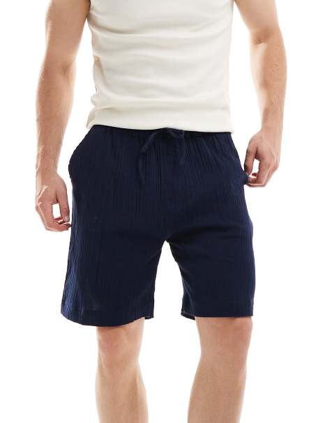 Brave Soul - Short à taille élastique - Bleu marine - view 1