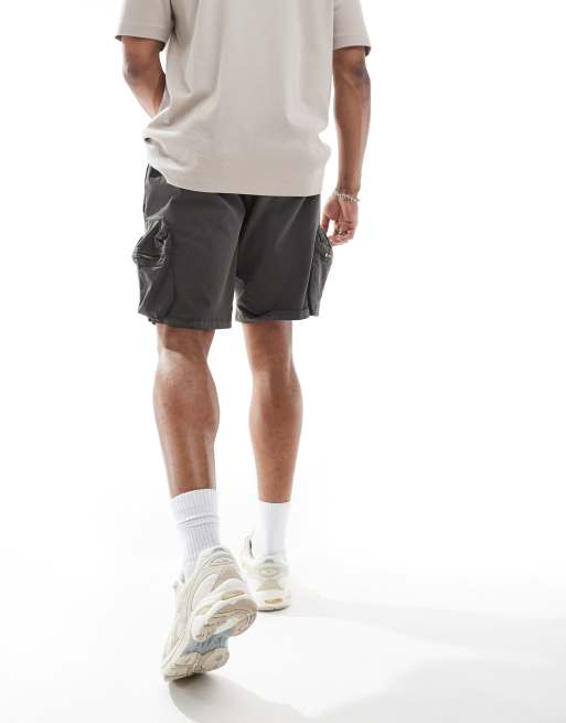 Brave Soul - Short cargo en sergé de coton - Anthracite, 4 de 5