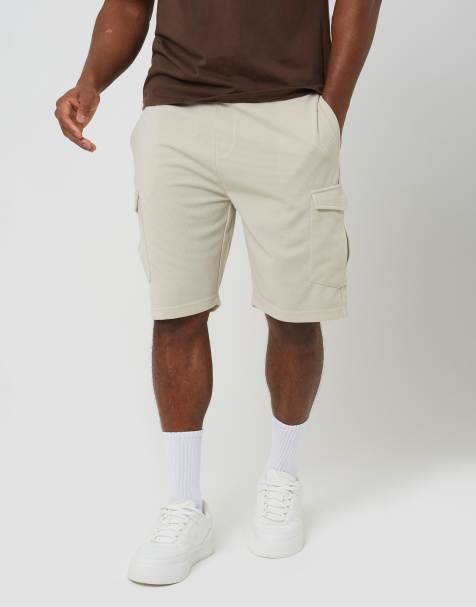 Brave Soul - Short cargo texturé - Taupe clair - view 1