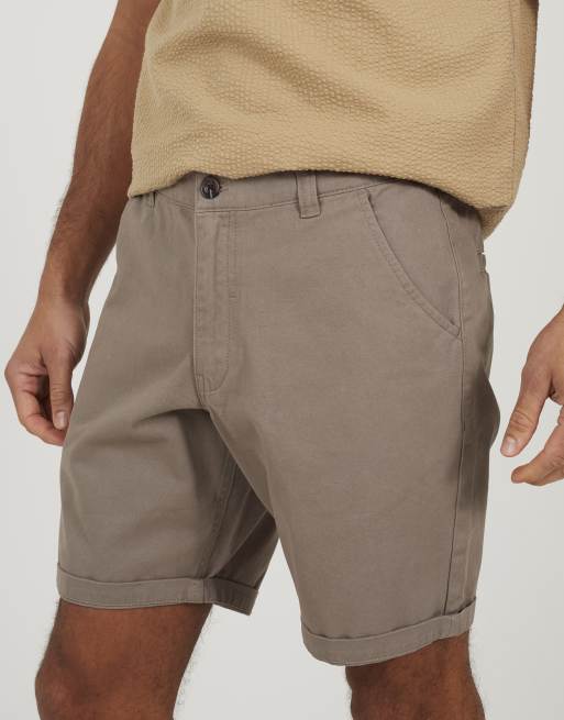 Brave Soul - Short chino en sergé de coton - Taupe, 4 de 4