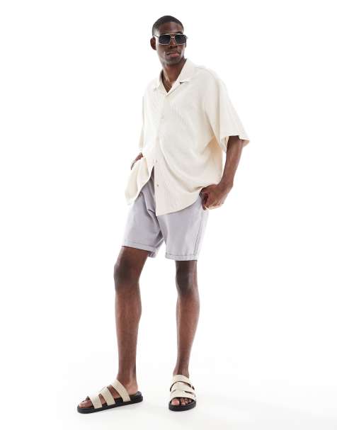 Brave Soul - Short chino - Gris - view 1