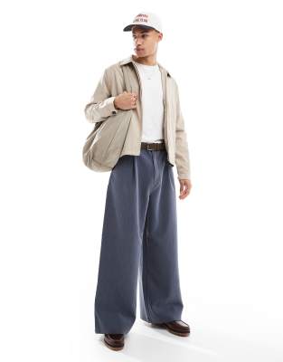 Brave Soul Short Collared Jacket In White