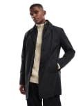 [Brave Soul] Brave Soul short collared trench jacket in black M BLACK