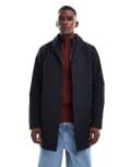 [Brave Soul] Brave Soul short collared trench jacket in navy S NAVY