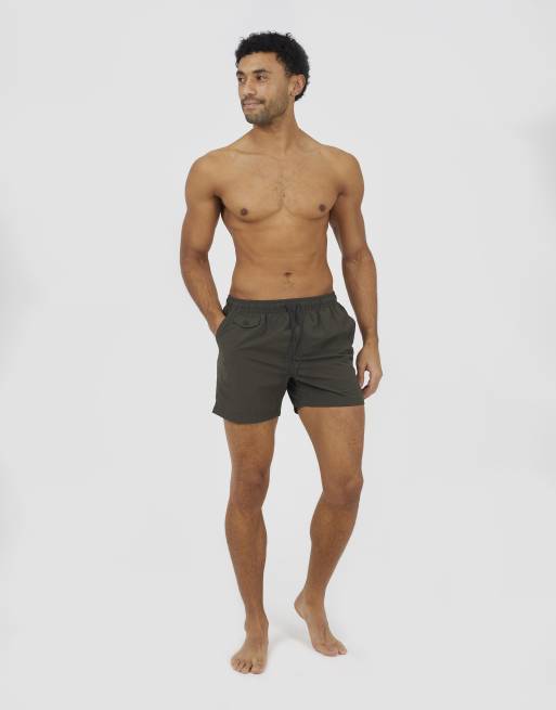 Brave Soul short de bain élastiqué kaki, 3 de 4