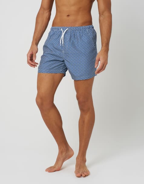 Brave Soul - Short de bain imprimé - Bleu - view 1