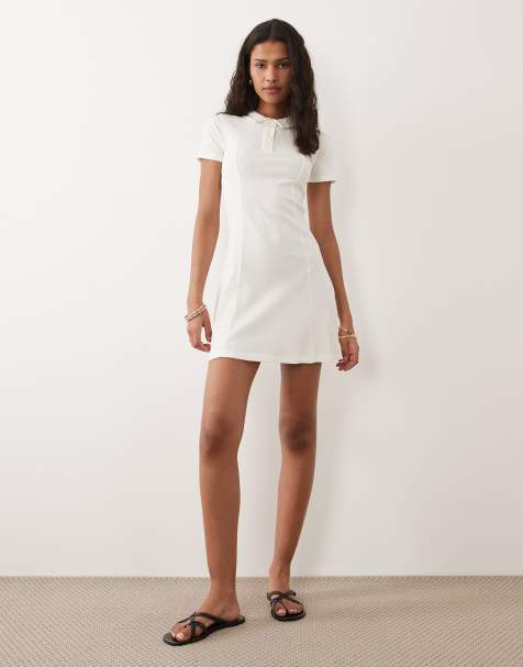 long dress with high slits Red Split Neck Puff Short Sleeve Tiered Midi Dress – SSYS main image 0