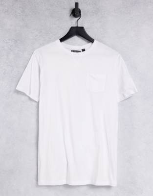 Brave Soul Short Sleeve Pocket T Shirt In White Asos