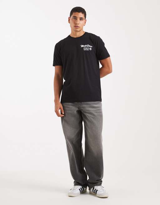 Brave Soul short sleeve scenery graphic t-shirt in black, 2 of 5