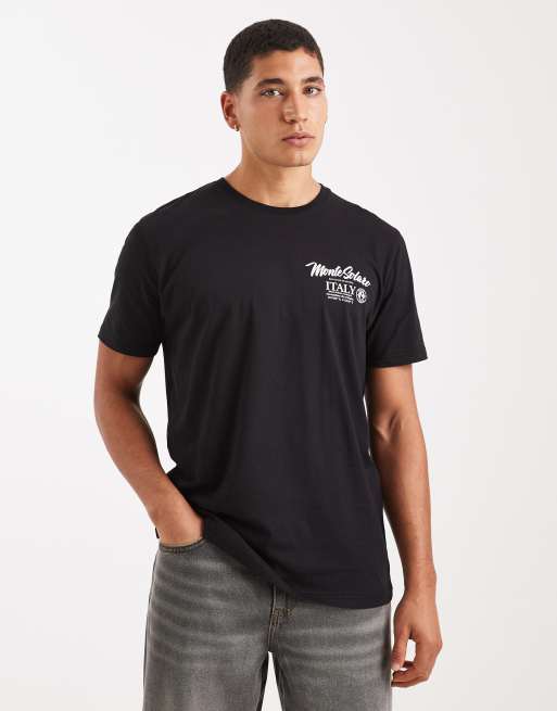 Brave Soul short sleeve scenery graphic t-shirt in black, 3 of 5