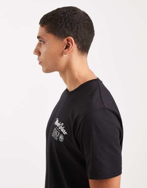 Brave Soul short sleeve scenery graphic t-shirt in black, 4 of 5