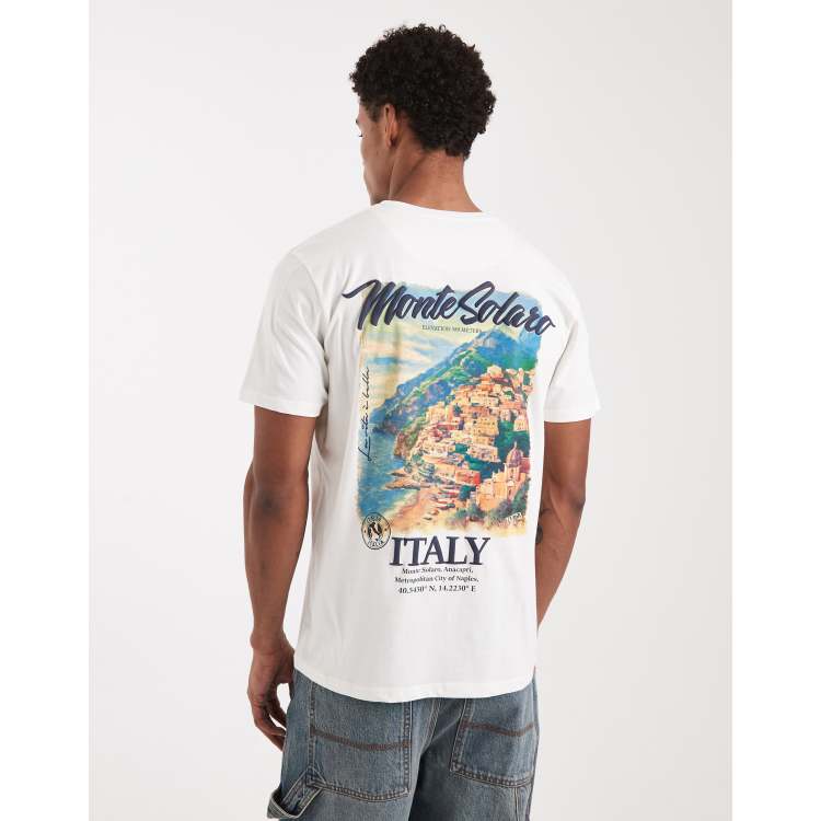 T-shirt Homme Brave Soul Bleu Motif Dessin Animé – Taille M