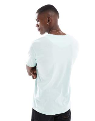 Brave Soul Short Sleeve T-shirt With Raw Hem In Green