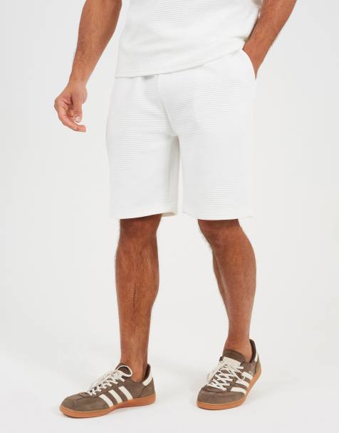 Brave Soul – Shorts in Cremeweiß mit elastischem Bund - view 1