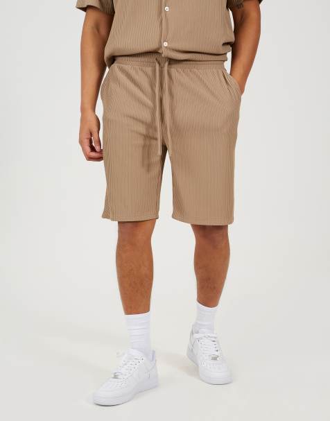Brave Soul – Shorts in Taupe mit Bundfalten - view 1