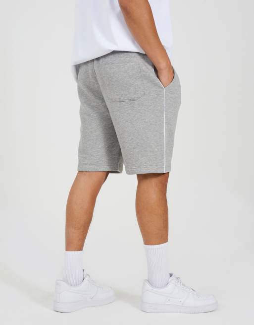 Brave Soul Side stripe drawstring jersey shorts in light grey, 2 of 4
