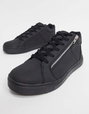 black trainers with zip