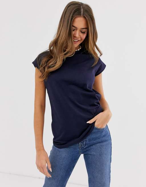 Brave Soul sinisa t-shirt in forest navy