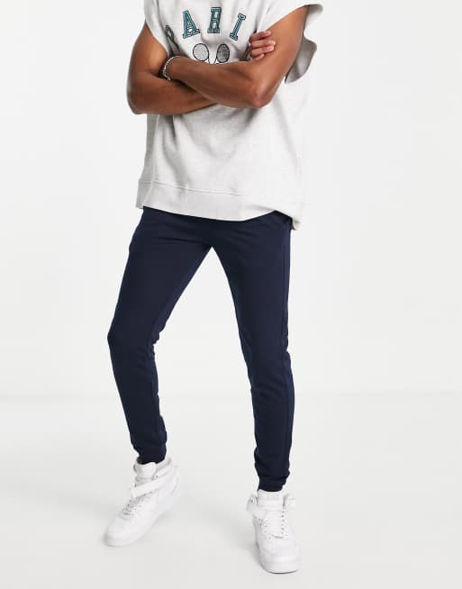 Brave Soul - Skinny fit joggingbroek in marineblauw