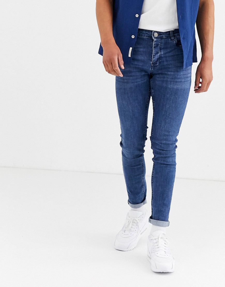Brave Soul - skinny-jeans-Blå