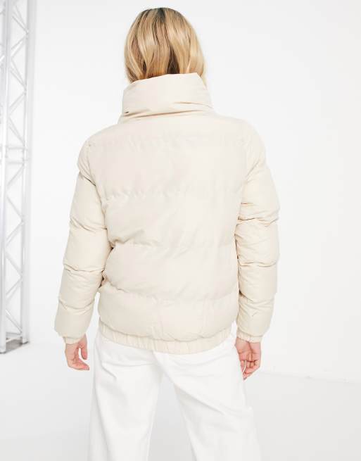 Brave Soul – Slay Peach Skin – Krämvit pufferjacka, 2 av 4