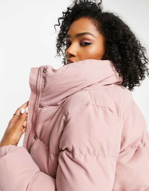 Dusty rose shop puffer jacket