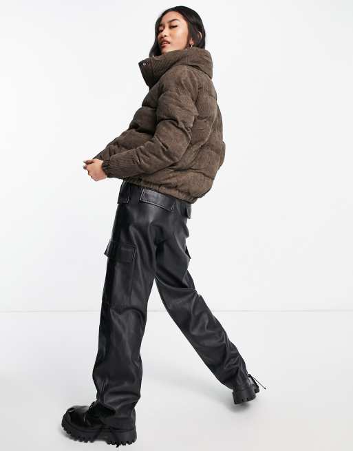 Brave Soul - Slay - Piumino marrone cioccolato in coordinato, 2 di 4