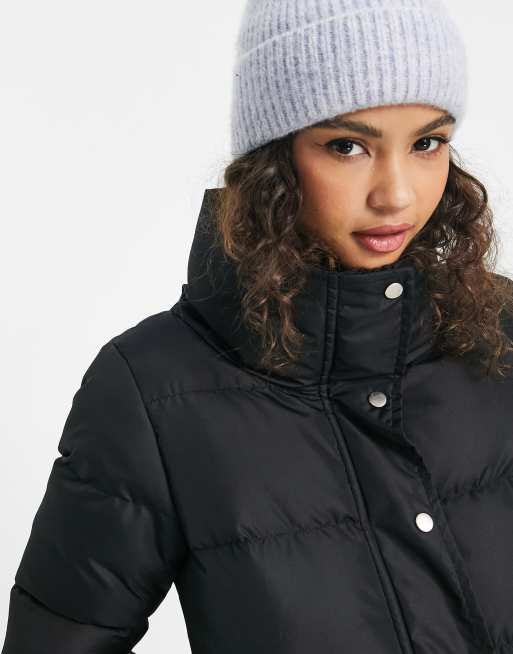 Brave soul black padded 2024 coat